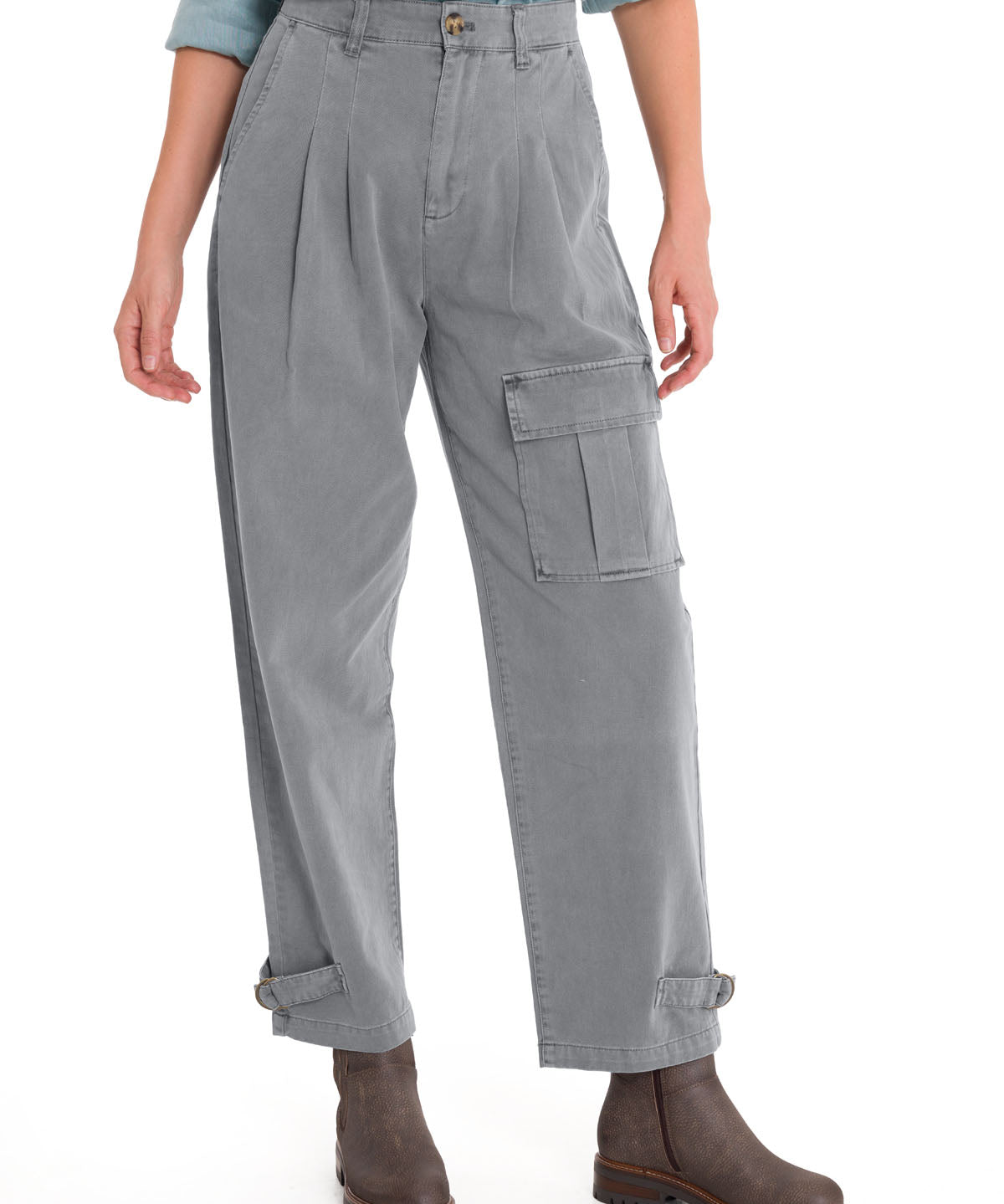 Pantalón Algodón Orgánico Mujer Mavecure Gris Rockford