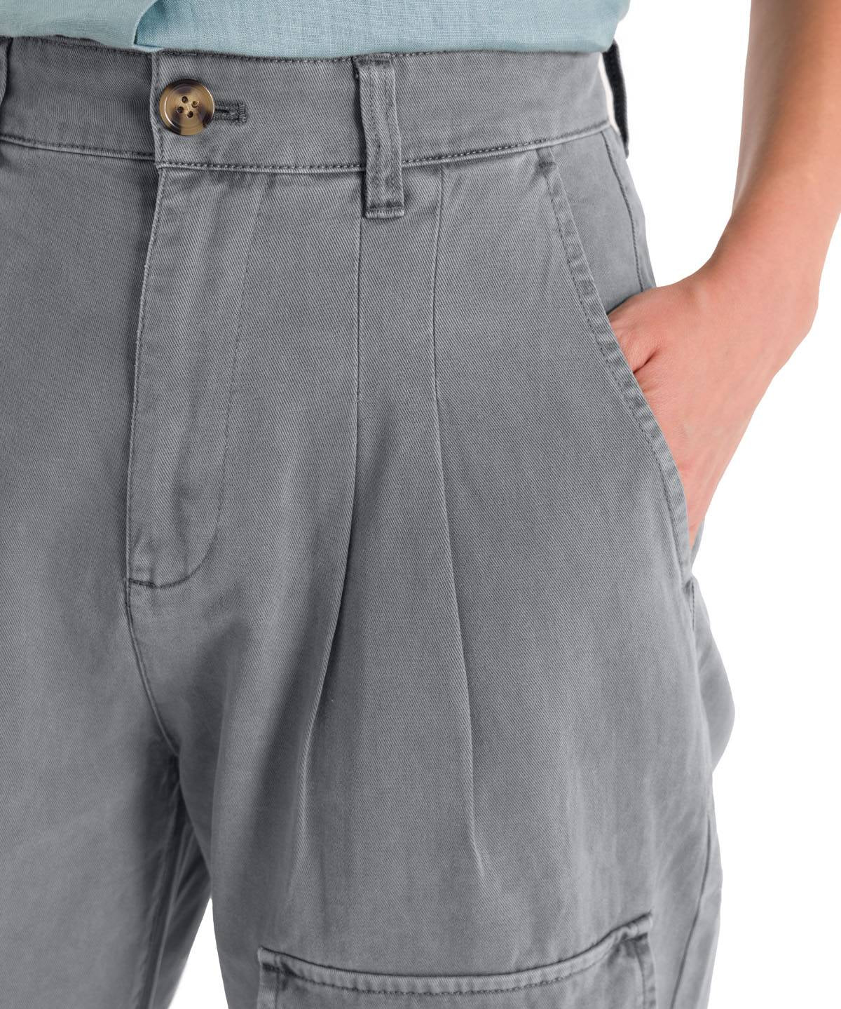 Pantalón Algodón Orgánico Mujer Mavecure Gris Rockford