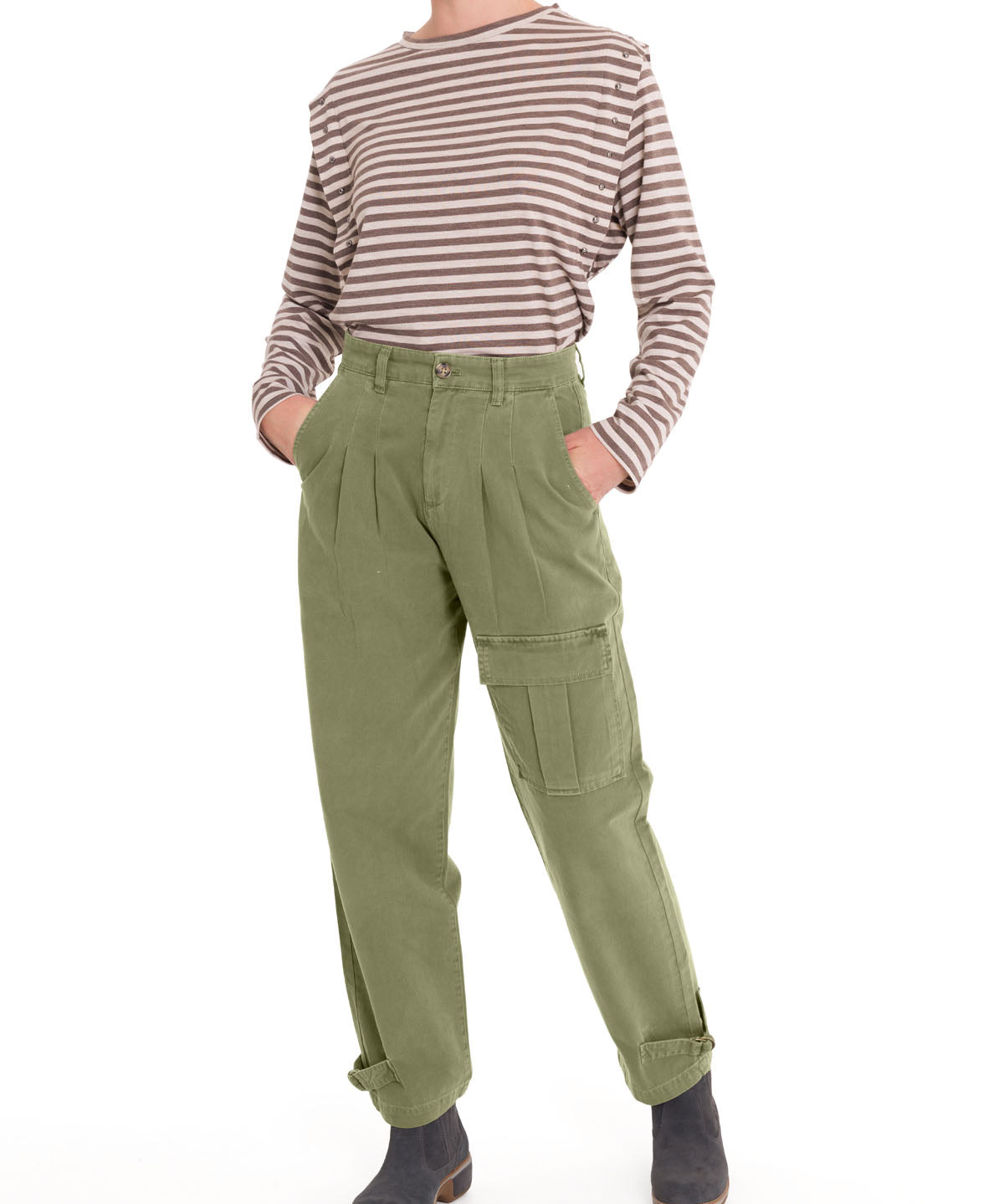 Pantalón Algodón Orgánico Mujer Mavecure Verde Rockford