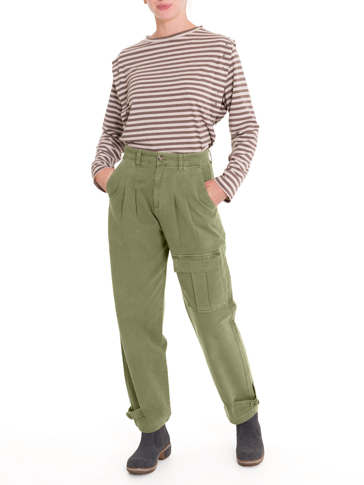 Pantalón Algodón Orgánico Mujer Mavecure Verde Rockford