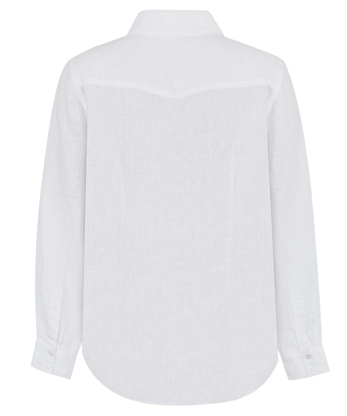 Blusa Lino Orgánico Mujer Lirio Blanco Rockford