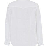 Blusa Lino Orgánico Mujer Lirio Blanco Rockford