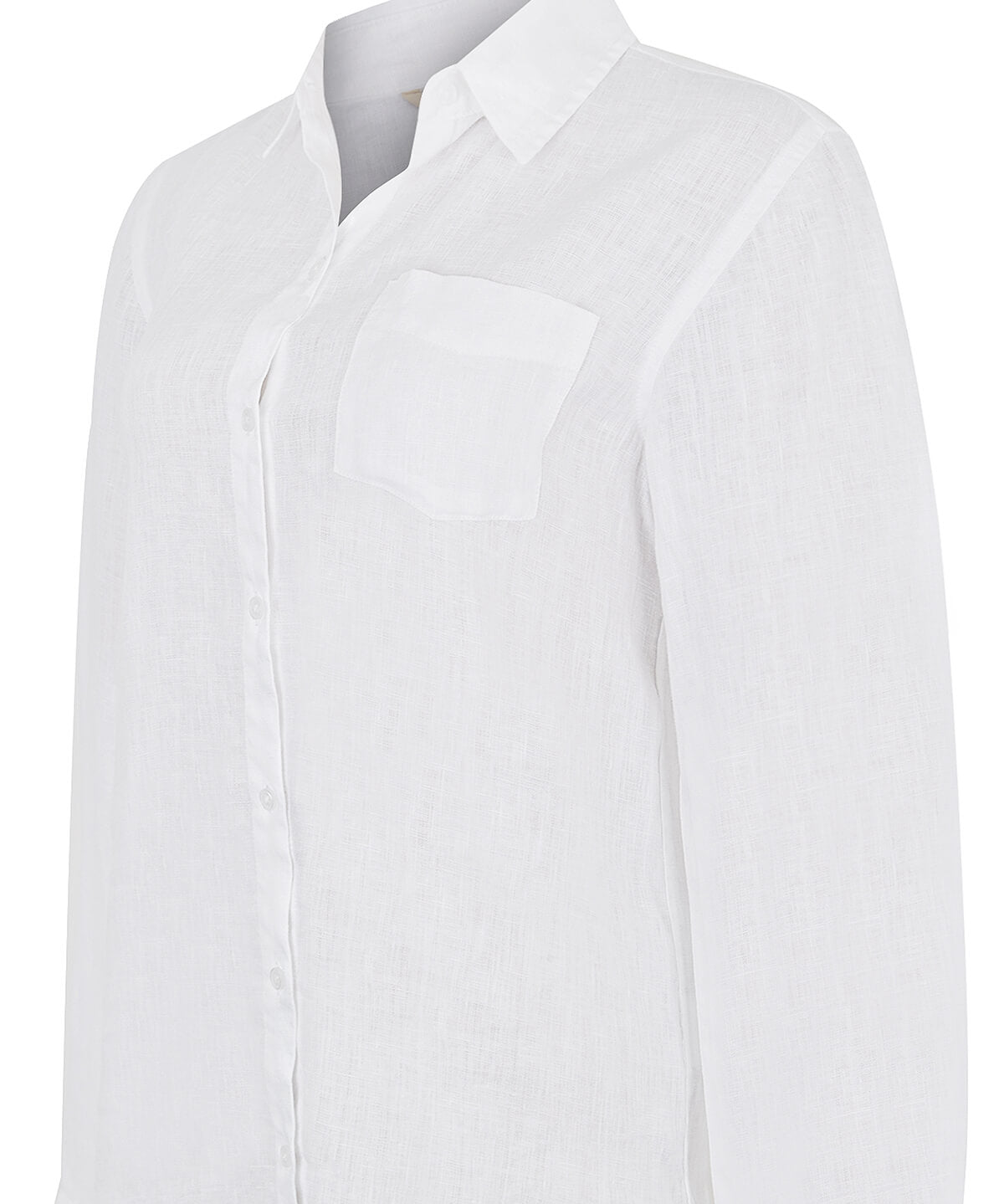 Blusa Lino Orgánico Mujer Lirio Blanco Rockford