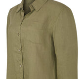 Blusa Lino Orgánico Mujer Lirio Verde Rockford