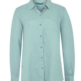 Blusa Lino Orgánico Mujer Lirio Celeste Rockford