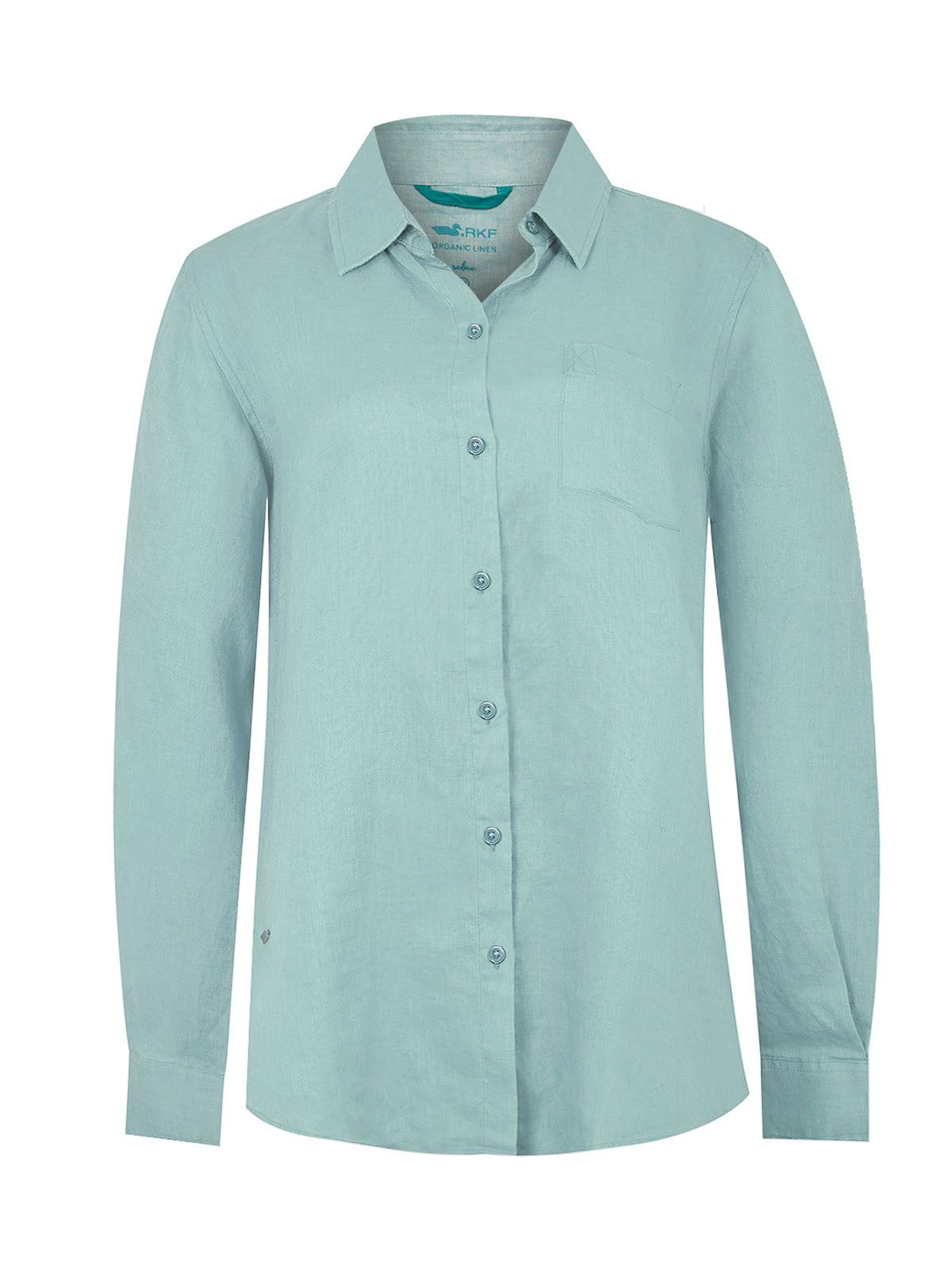 Blusa Lino Orgánico Mujer Lirio Celeste Rockford