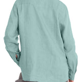 Blusa Lino Orgánico Mujer Lirio Celeste Rockford