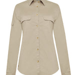Blusa Algodón Orgánico Mujer Coop Beige Rockford