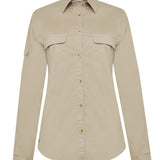 Blusa Algodón Orgánico Mujer Coop Beige Rockford