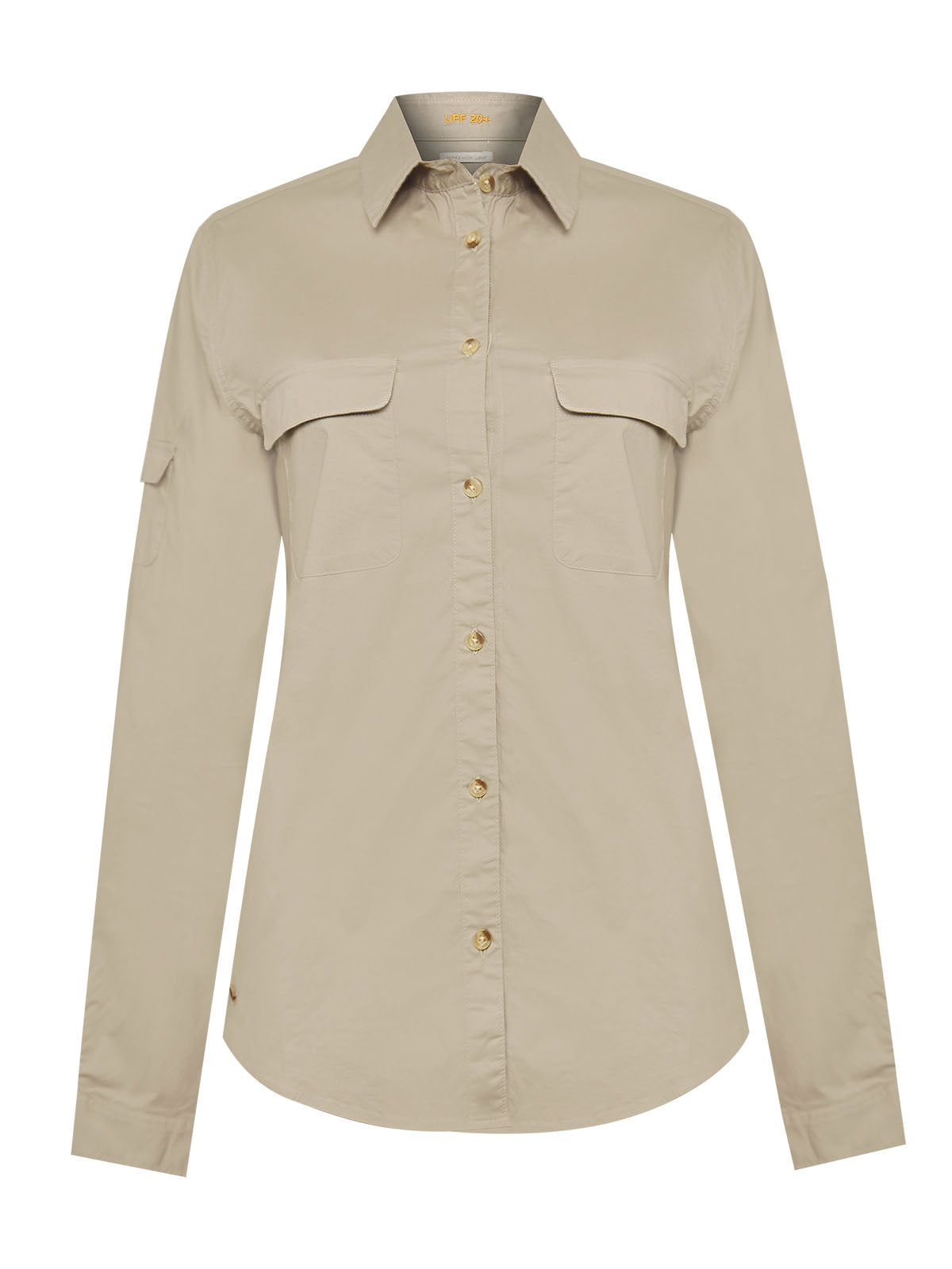 Blusa Algodón Orgánico Mujer Coop Beige Rockford