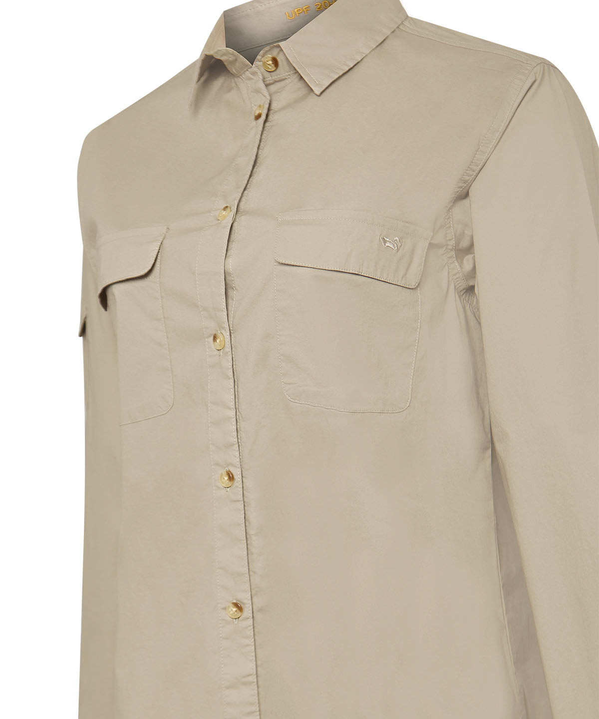 Blusa Algodón Orgánico Mujer Coop Beige Rockford