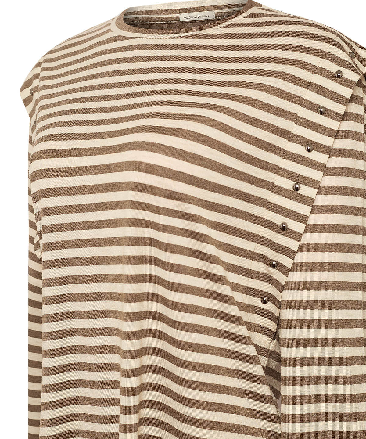 Polera Fibras Recicladas Mujer Diana Café Rockford