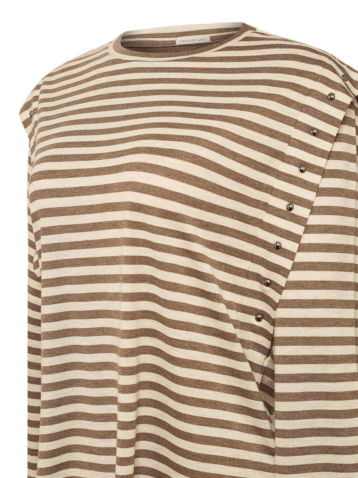 Polera Fibras Recicladas Mujer Diana Café Rockford