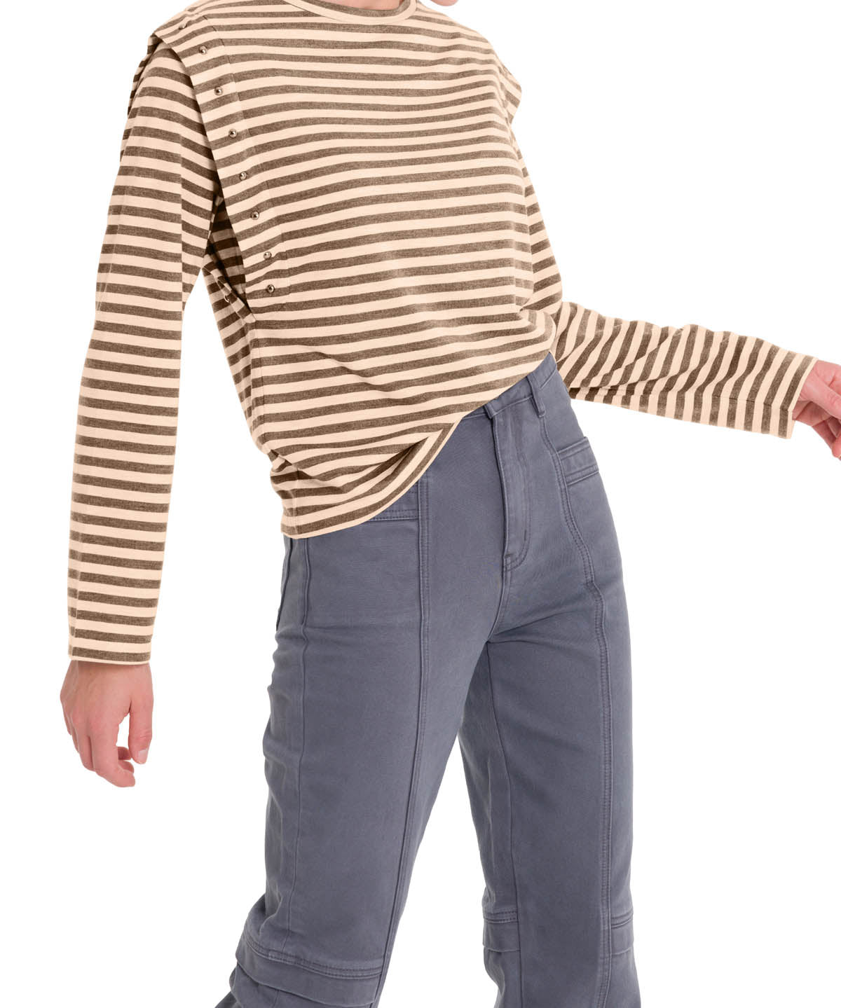 Polera Fibras Recicladas Mujer Diana Café Rockford