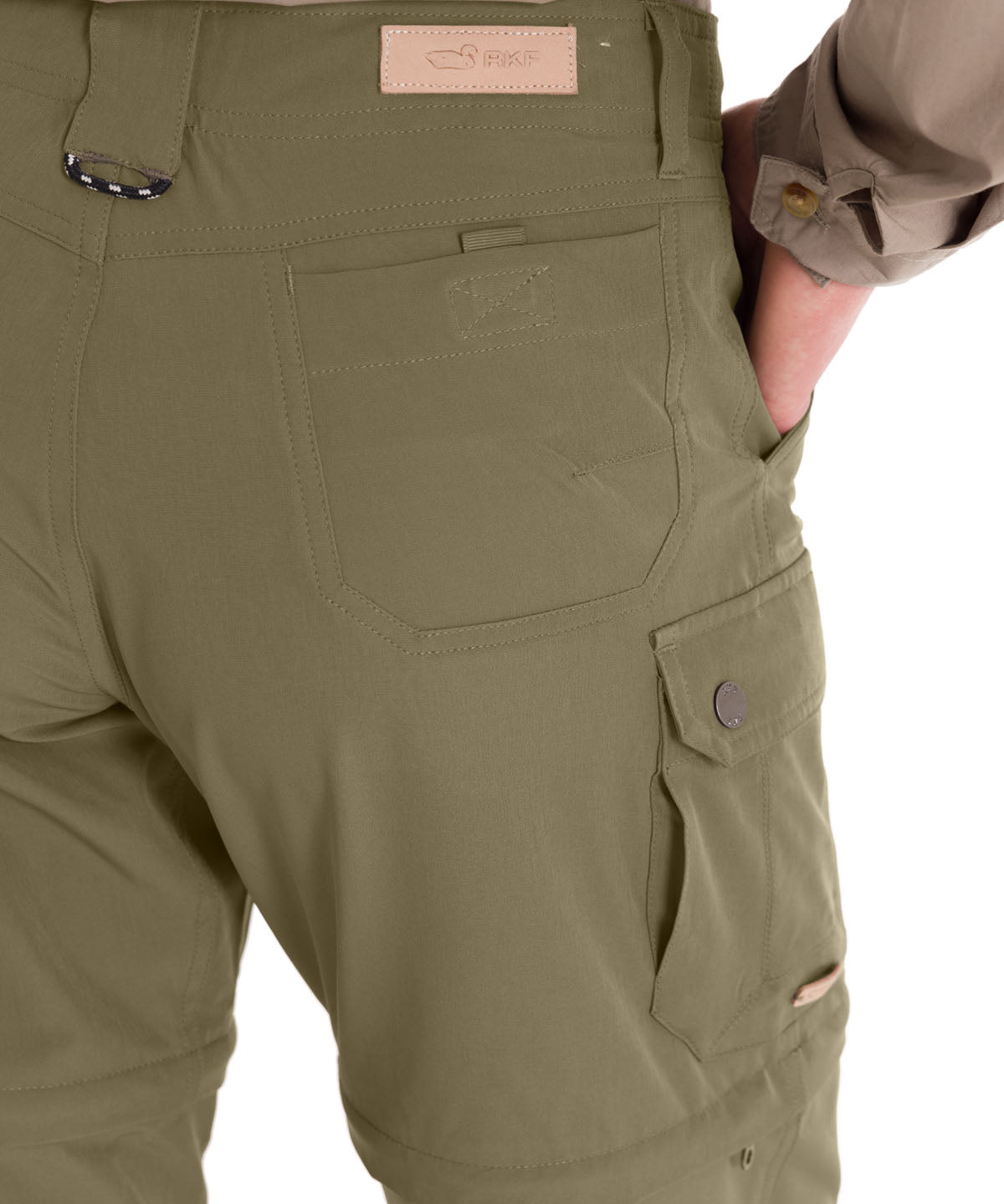 Pantalón Fibras Recicladas Mujer Desmontable Verde Rockford