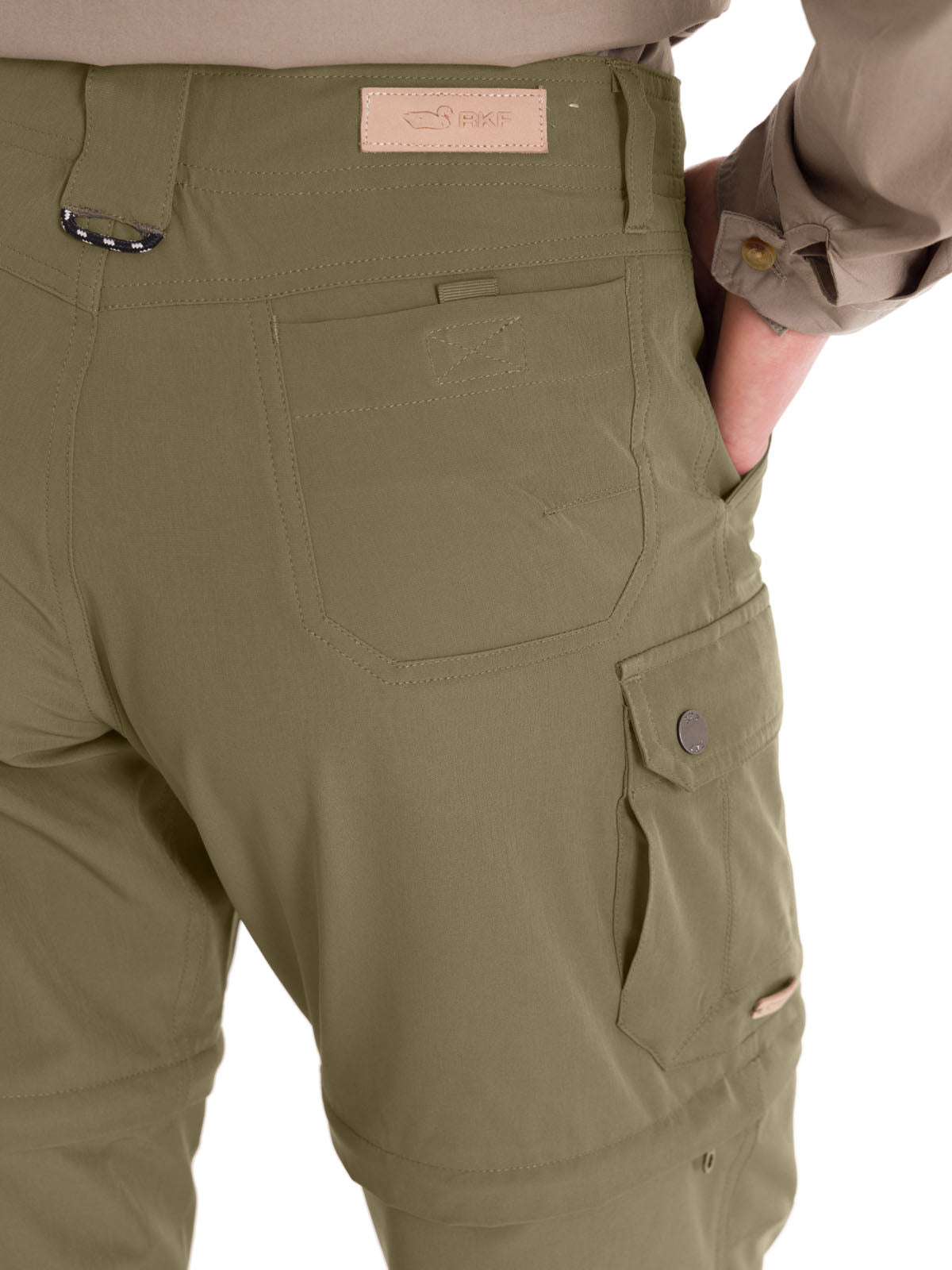 Pantalón Fibras Recicladas Mujer Desmontable Verde Rockford