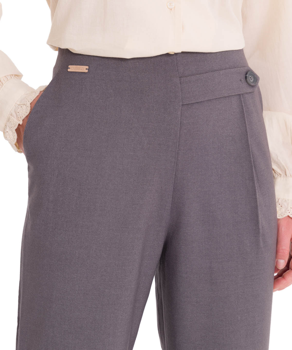 Pantalón Fibras Recicladas Mujer Hornacal Gris Rockford