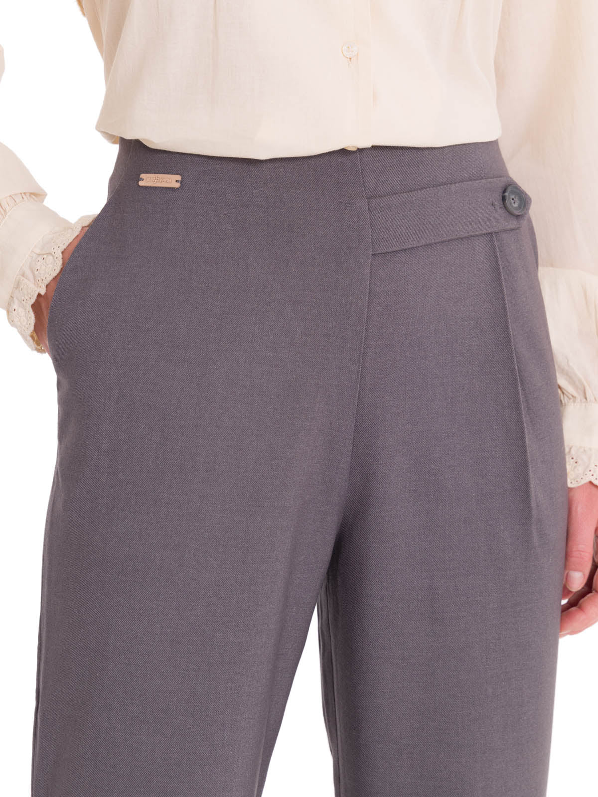 Pantalón Fibras Recicladas Mujer Hornacal Gris Rockford
