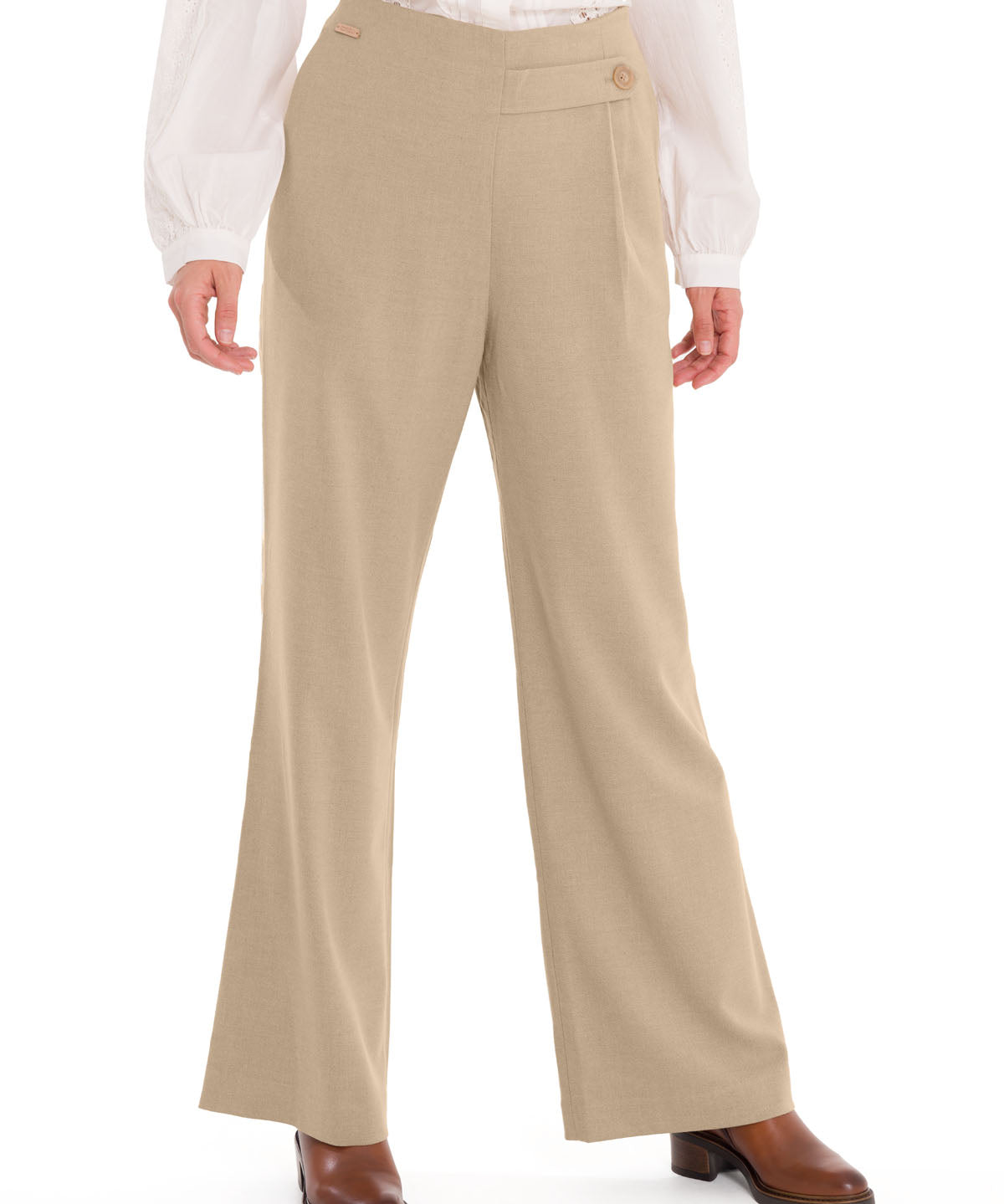 Pantalón Fibras Recicladas Mujer Hornacal Beige Rockford