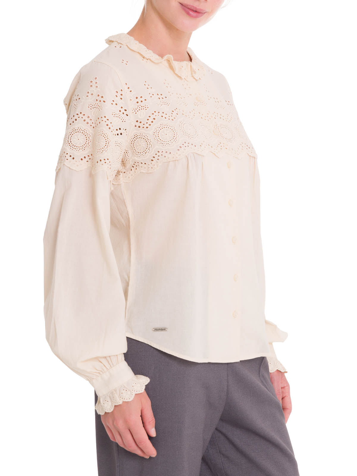 Blusa Algodón Orgánico Mujer Lhotse Beige Rockford
