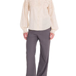 Blusa Algodón Orgánico Mujer Lhotse Beige Rockford