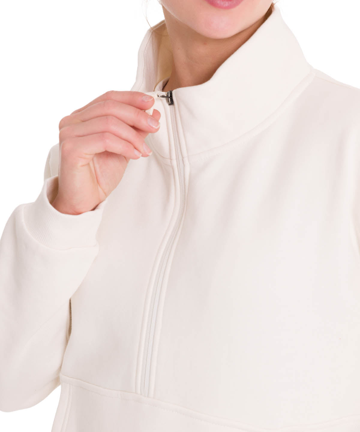 Polerón Algodón Orgánico Mujer Cali Blanco Rockford