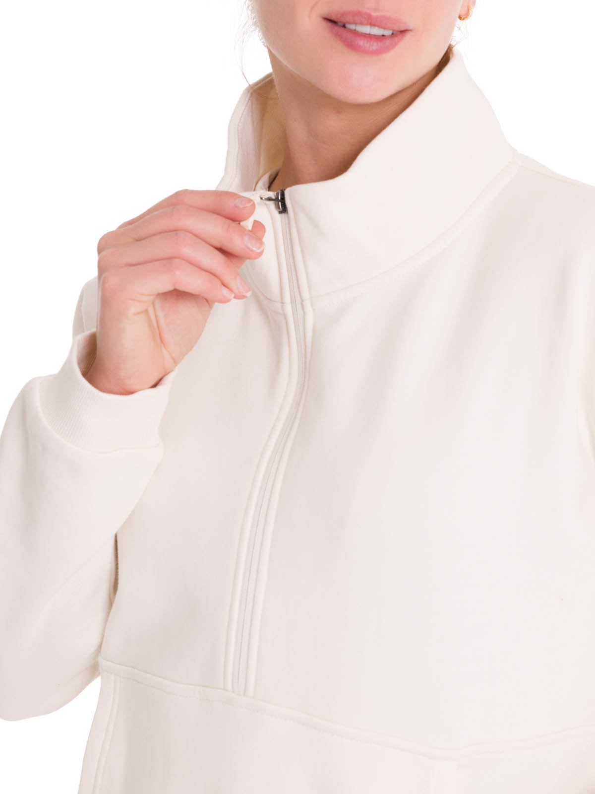 Polerón Algodón Orgánico Mujer Cali Blanco Rockford