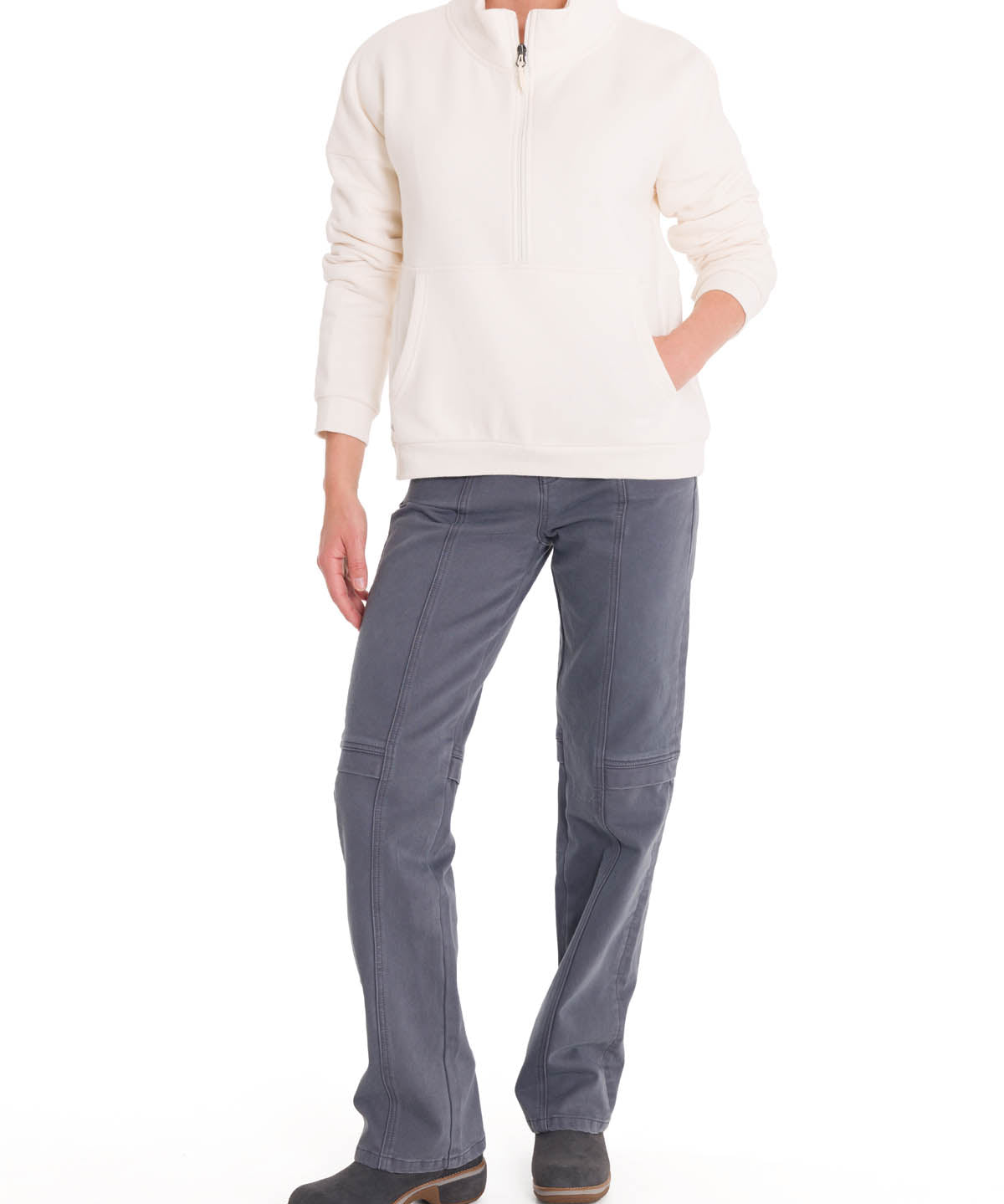 Polerón Algodón Orgánico Mujer Cali Blanco Rockford