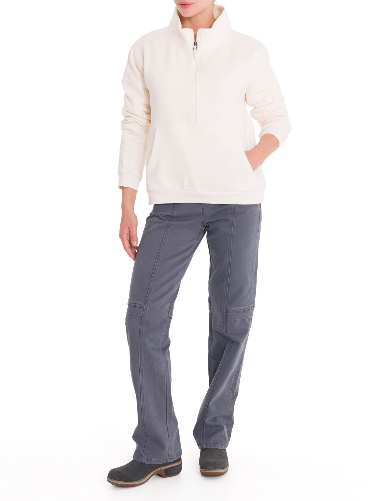 Polerón Algodón Orgánico Mujer Cali Blanco Rockford