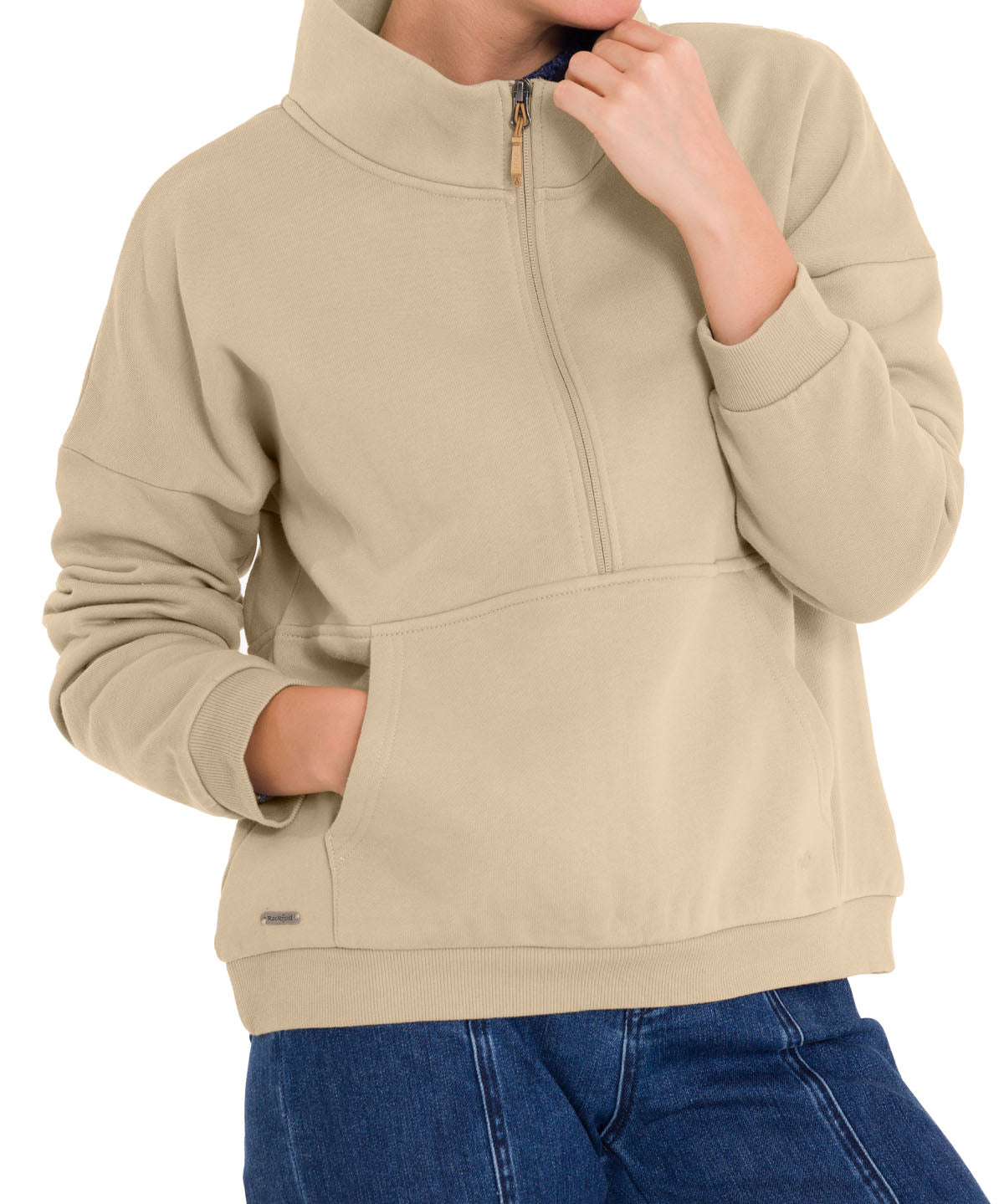 Polerón Algodón Orgánico Mujer Cali Beige Rockford