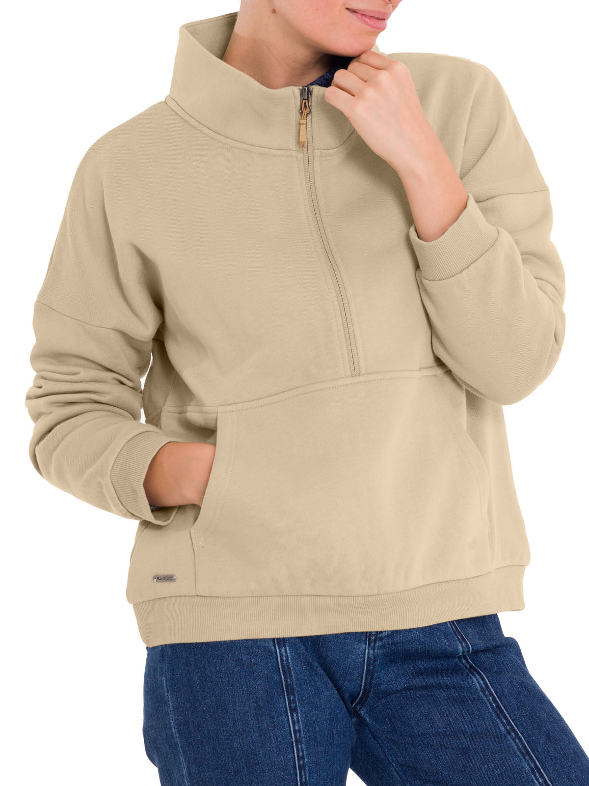 Polerón Algodón Orgánico Mujer Cali Beige Rockford