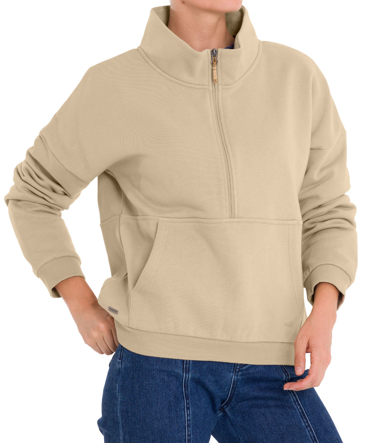 Polerón Algodón Orgánico Mujer Cali Beige Rockford