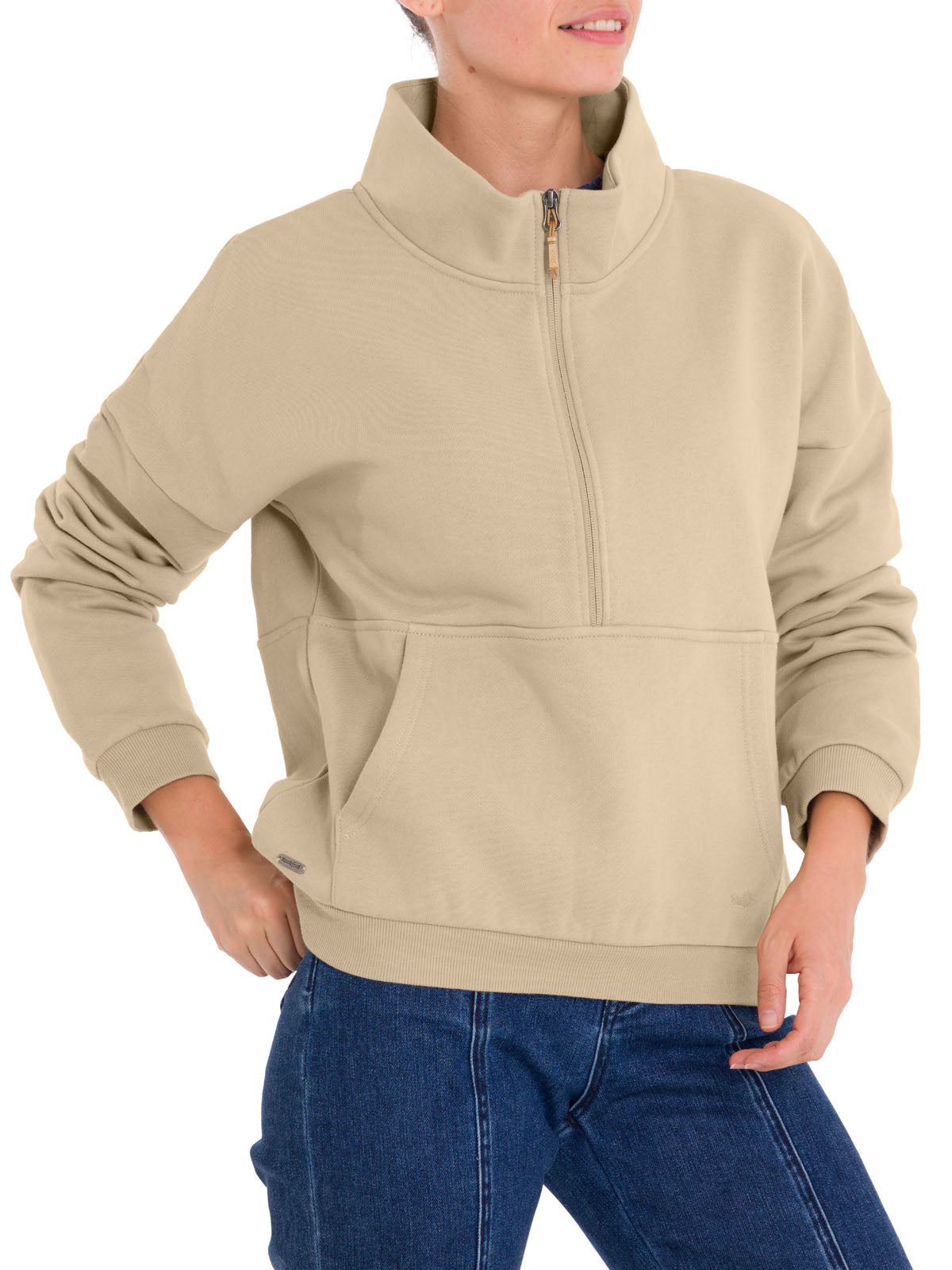 Polerón Algodón Orgánico Mujer Cali Beige Rockford