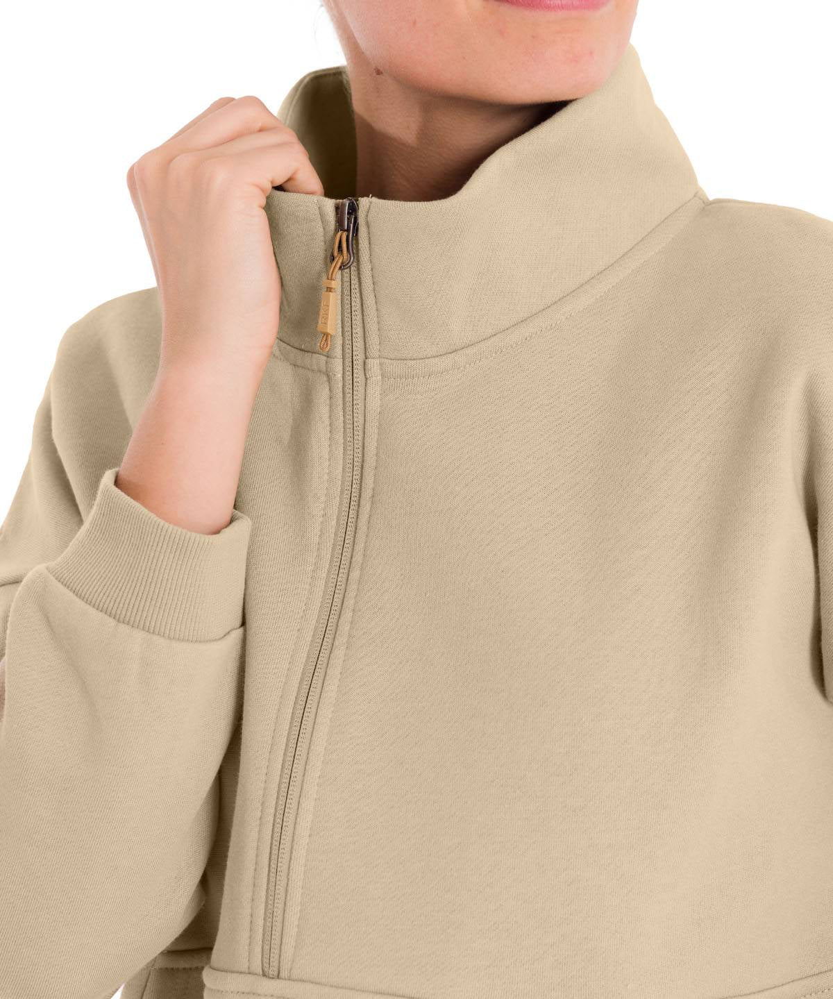 Polerón Algodón Orgánico Mujer Cali Beige Rockford