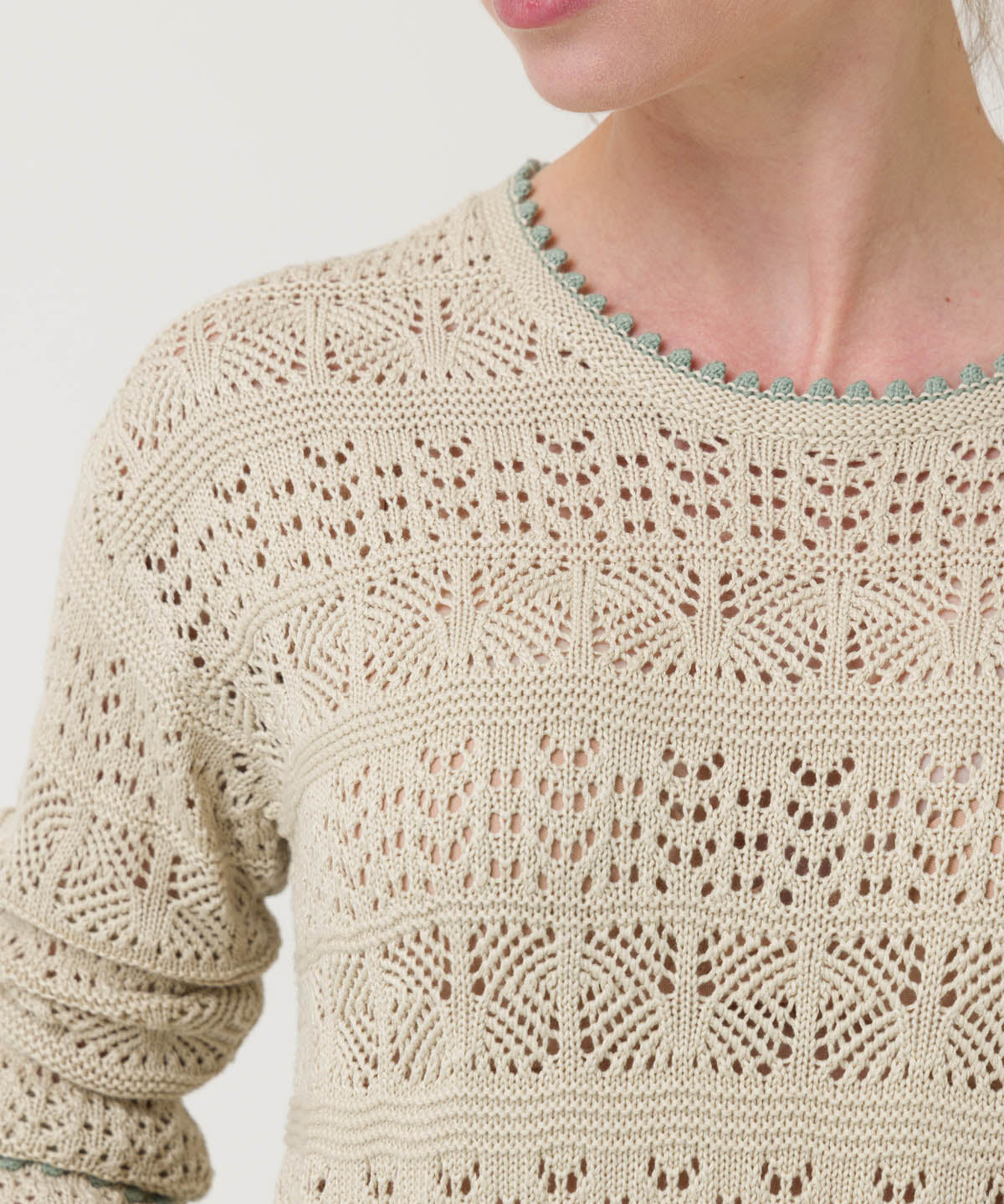 Sweater Algodón Mujer Dindo Beige Rockford