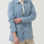 Chaqueta Algodón Mujer Zanzibar Azul Rockford