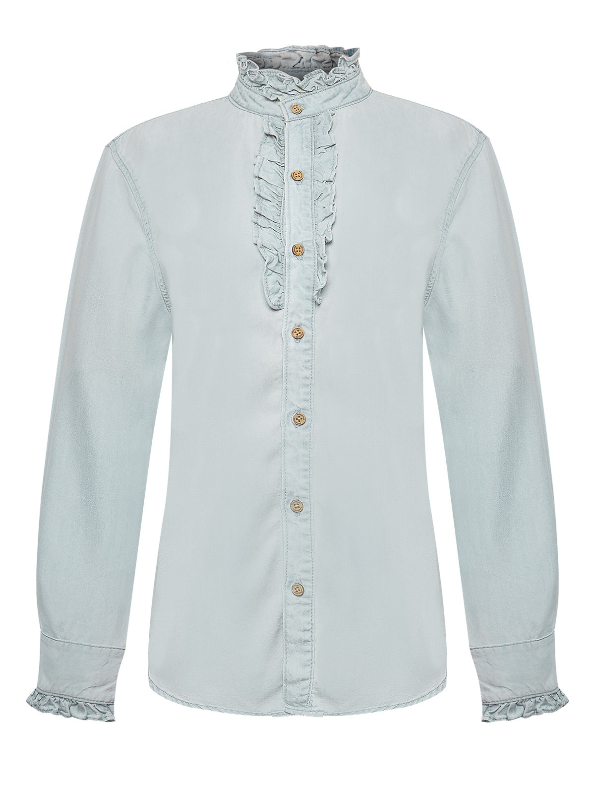 Blusa Tencel Mujer Raulí Azul Rockford