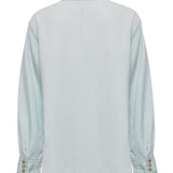 Blusa Tencel Mujer Raulí Azul Rockford