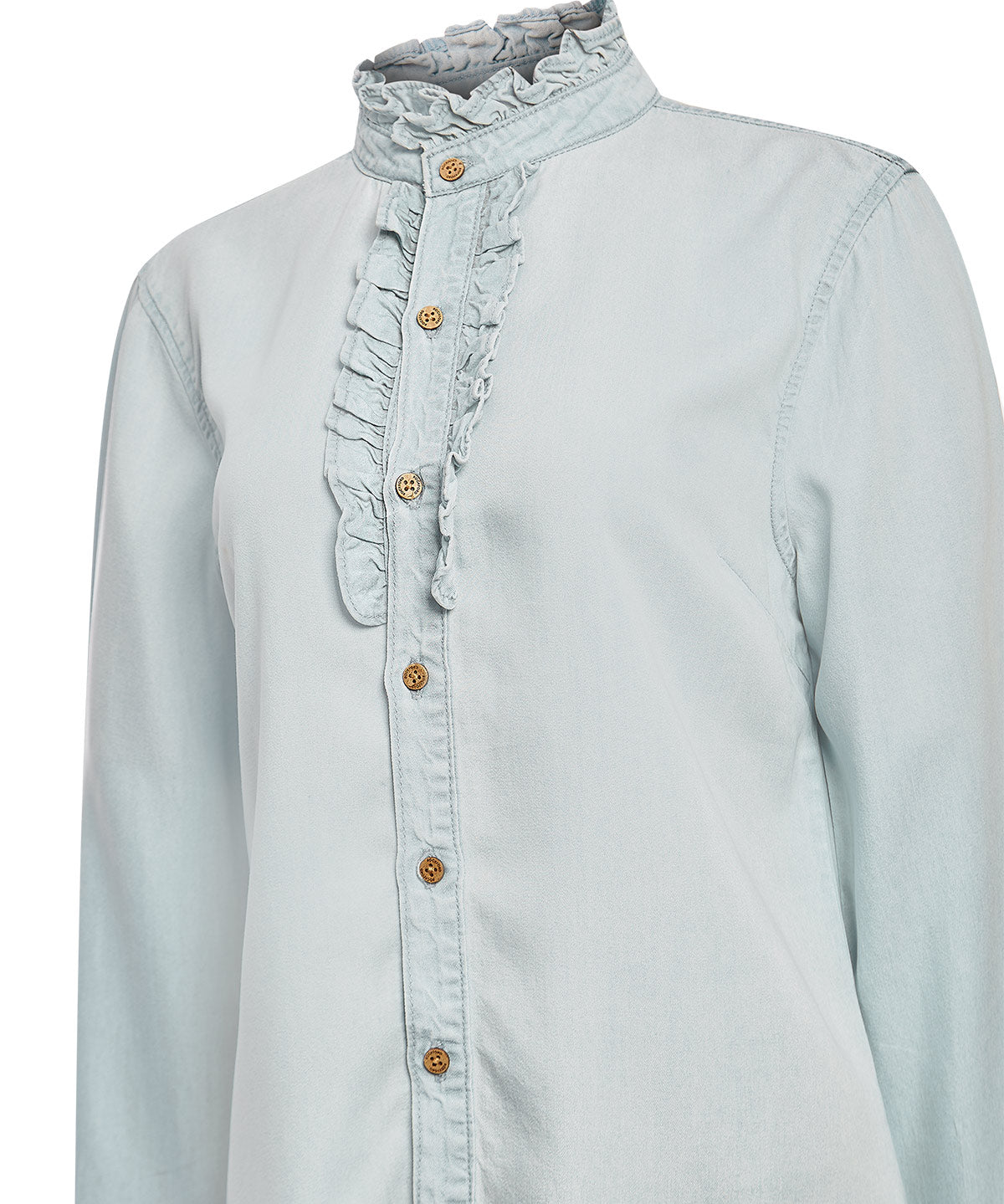 Blusa Tencel Mujer Raulí Azul Rockford