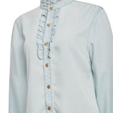 Blusa Tencel Mujer Raulí Azul Rockford