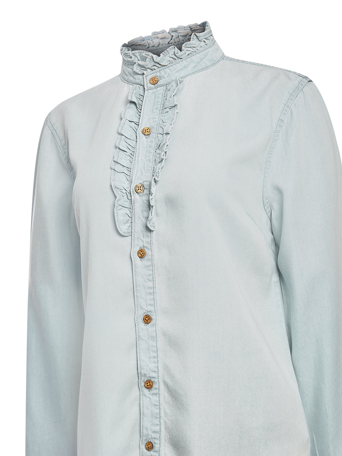 Blusa Tencel Mujer Raulí Azul Rockford