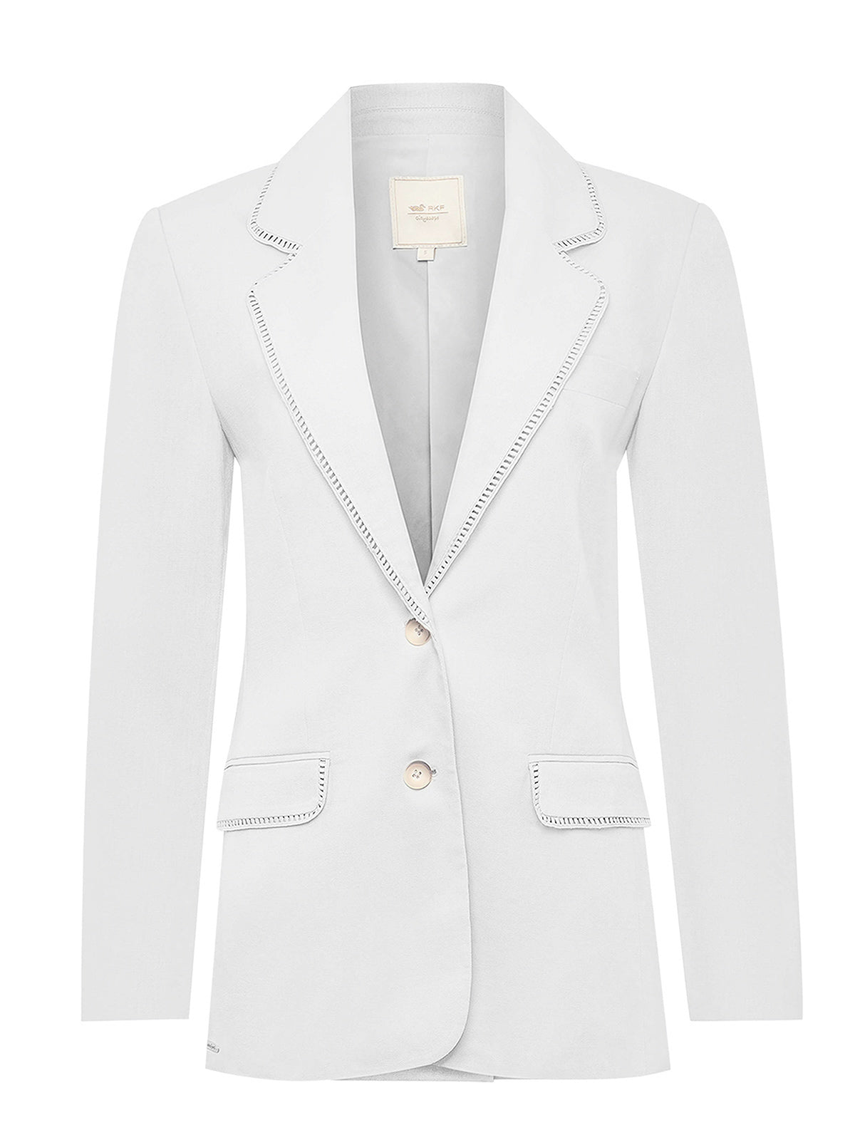 Chaqueta Lino Mujer Anana Blanco Rockford