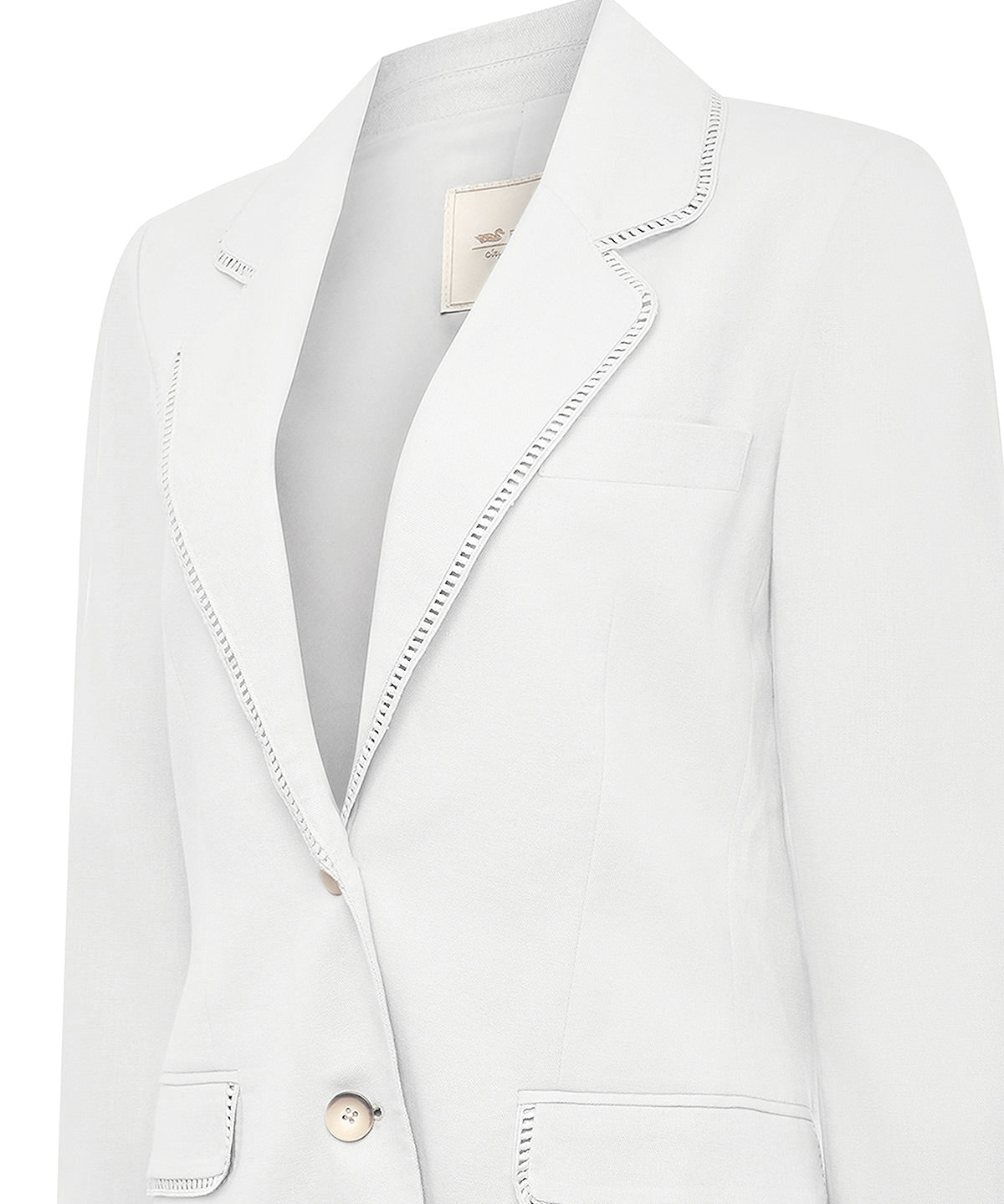 Chaqueta Lino Mujer Anana Blanco Rockford