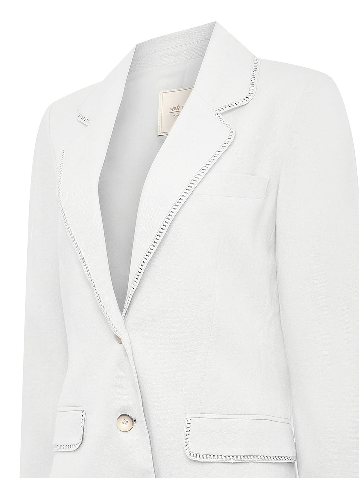 Chaqueta Lino Mujer Anana Blanco Rockford