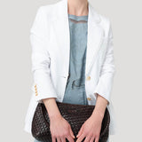Chaqueta Lino Mujer Anana Blanco Rockford