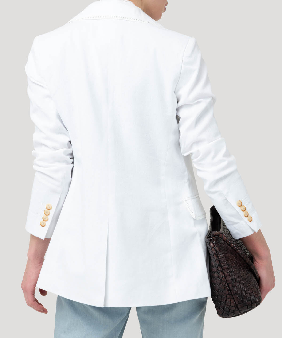 Chaqueta Lino Mujer Anana Blanco Rockford