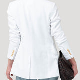 Chaqueta Lino Mujer Anana Blanco Rockford
