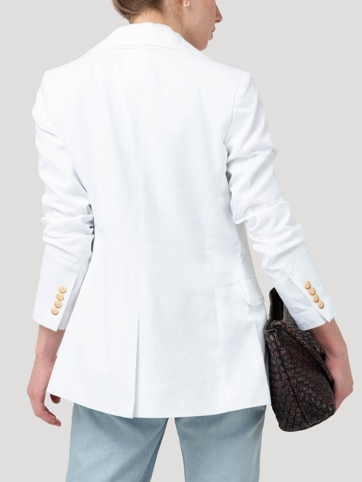 Chaqueta Lino Mujer Anana Blanco Rockford