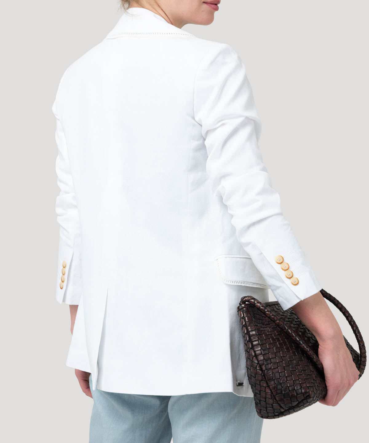 Chaqueta Lino Mujer Anana Blanco Rockford