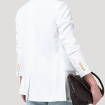 Chaqueta Lino Mujer Anana Blanco Rockford